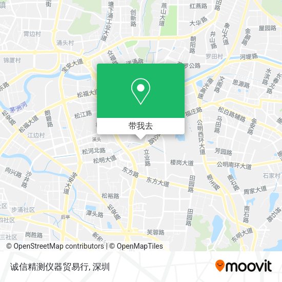 诚信精测仪器贸易行地图
