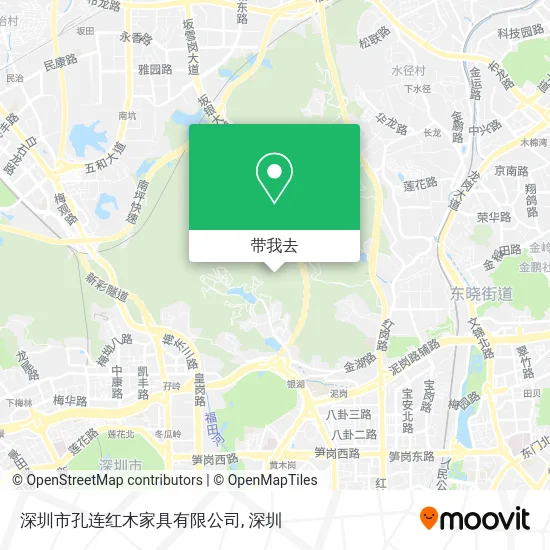 深圳市孔连红木家具有限公司地图