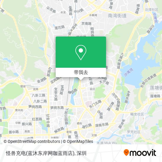 怪兽充电(蓝沐东岸网咖蓝雨店)地图