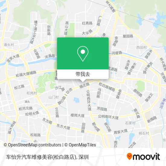车怡升汽车维修美容(松白路店)地图