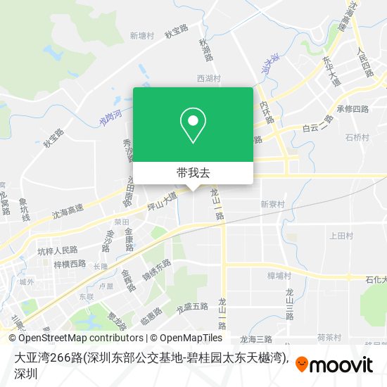大亚湾266路(深圳东部公交基地-碧桂园太东天樾湾)地图