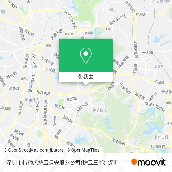 深圳市特种犬护卫保安服务公司(护卫三部)地图