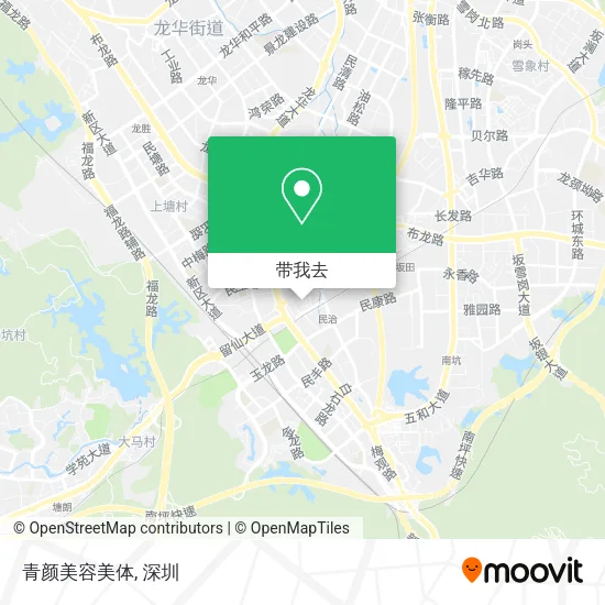 青颜美容美体地图
