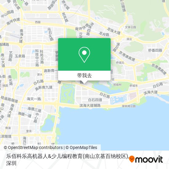 乐佰科乐高机器人&少儿编程教育(南山京基百纳校区)地图