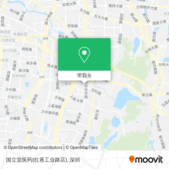 国立堂医药(红巷工业路店)地图
