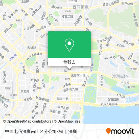 中国电信深圳南山区分公司-东门地图