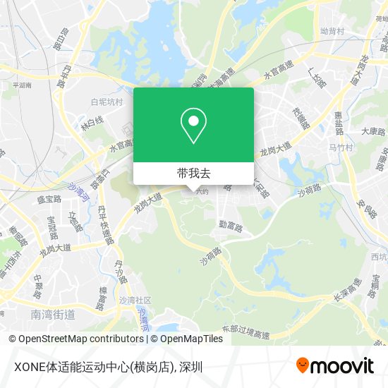 XONE体适能运动中心(横岗店)地图