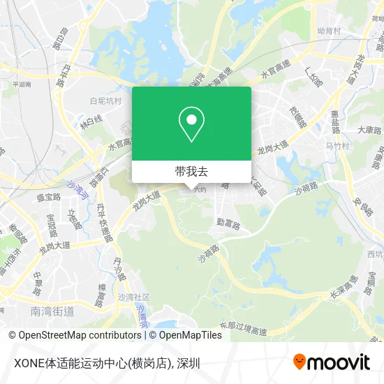 XONE体适能运动中心(横岗店)地图
