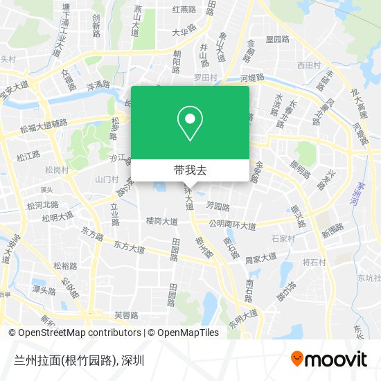 兰州拉面(根竹园路)地图