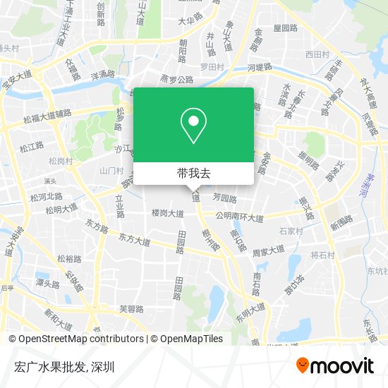 宏广水果批发地图