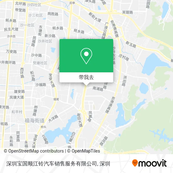 深圳宝国顺江铃汽车销售服务有限公司地图