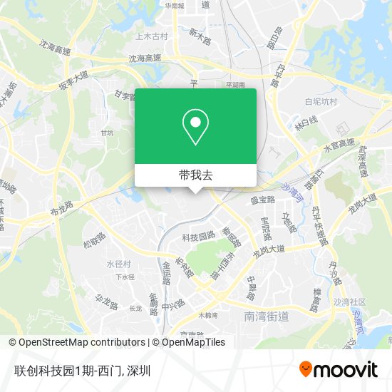 联创科技园1期-西门地图