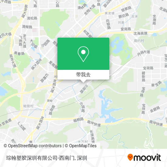 琮翰塑胶深圳有限公司-西南门地图