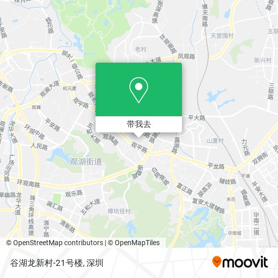谷湖龙新村-21号楼地图