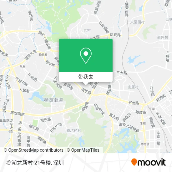 谷湖龙新村-21号楼地图