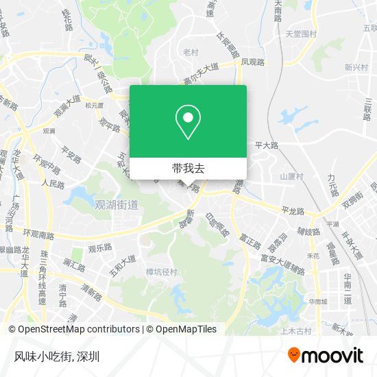 风味小吃街地图