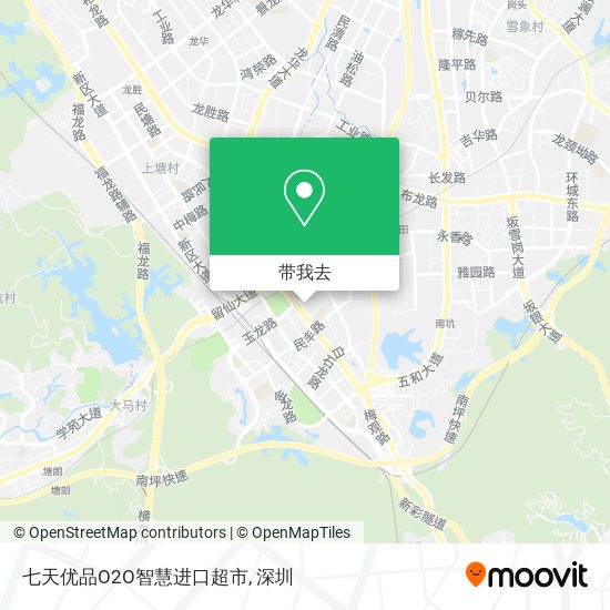 七天优品O2O智慧进口超市地图