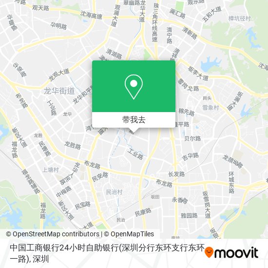 中国工商银行24小时自助银行(深圳分行东环支行东环一路)地图