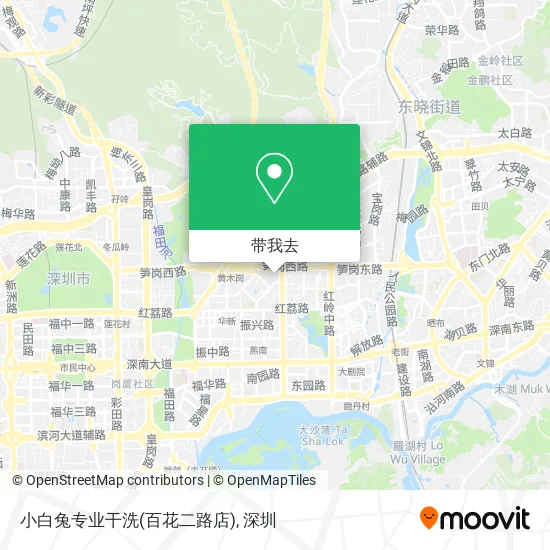 小白兔专业干洗(百花二路店)地图