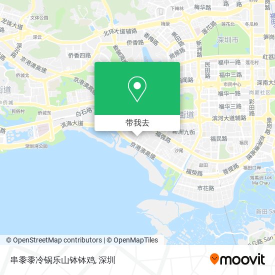 串黍黍冷锅乐山钵钵鸡地图