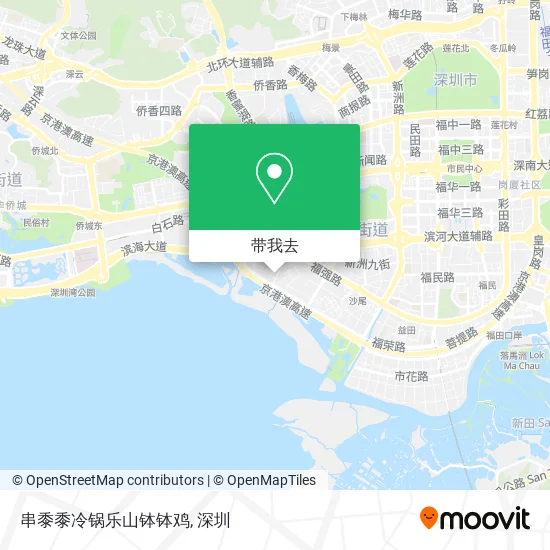 串黍黍冷锅乐山钵钵鸡地图