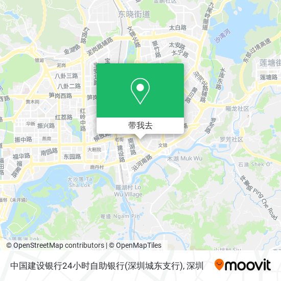 中国建设银行24小时自助银行(深圳城东支行)地图