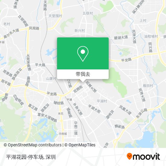 平湖花园-停车场地图