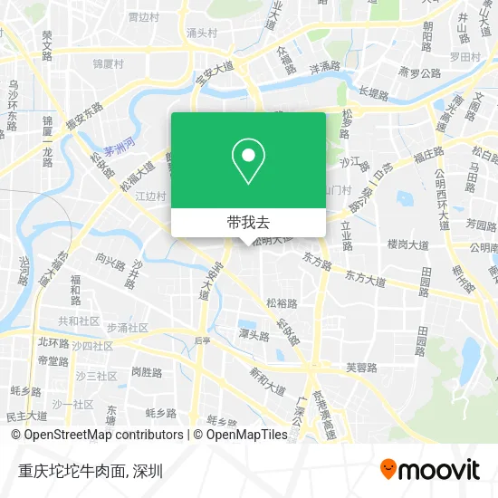 重庆坨坨牛肉面地图