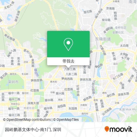 园岭鹏基文体中心-南1门地图