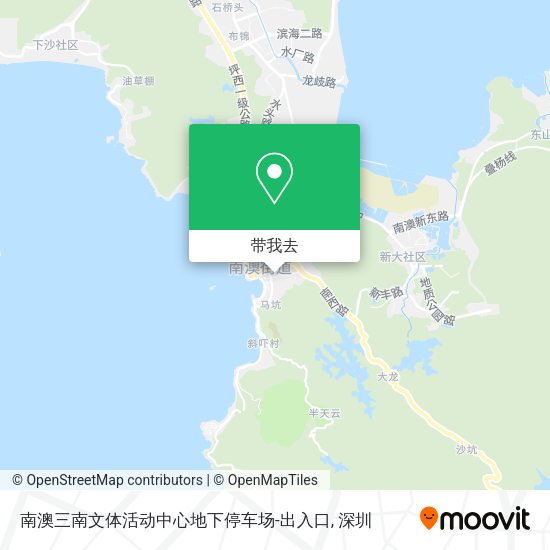 南澳三南文体活动中心地下停车场-出入口地图