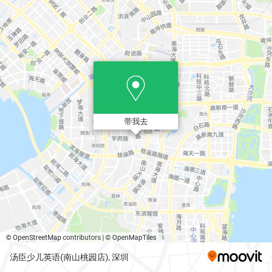 汤臣少儿英语(南山桃园店)地图