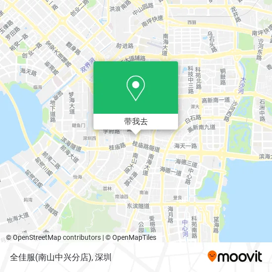 全佳服(南山中兴分店)地图