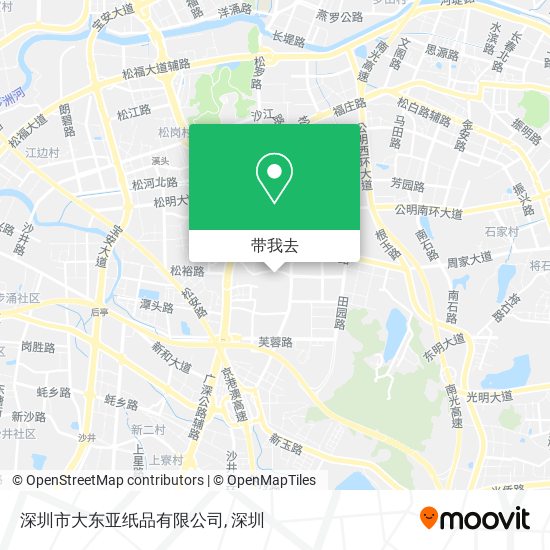 深圳市大东亚纸品有限公司地图