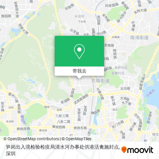笋岗出入境检验检疫局清水河办事处供港活禽施封点地图