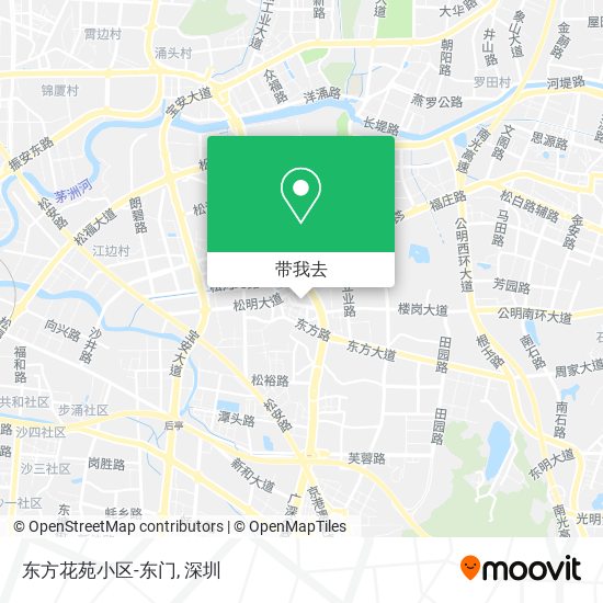 东方花苑小区-东门地图