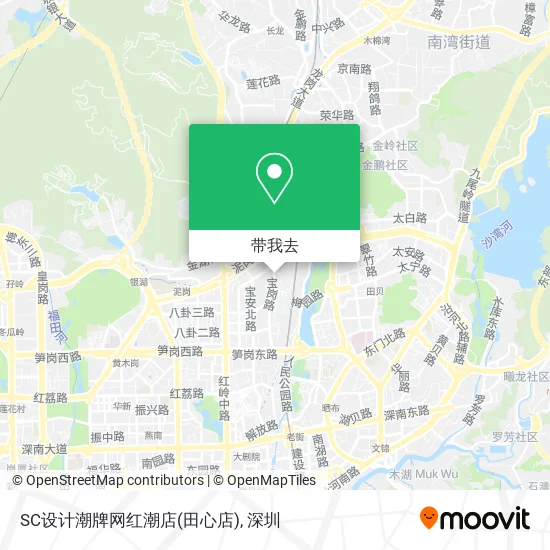 SC设计潮牌网红潮店(田心店)地图