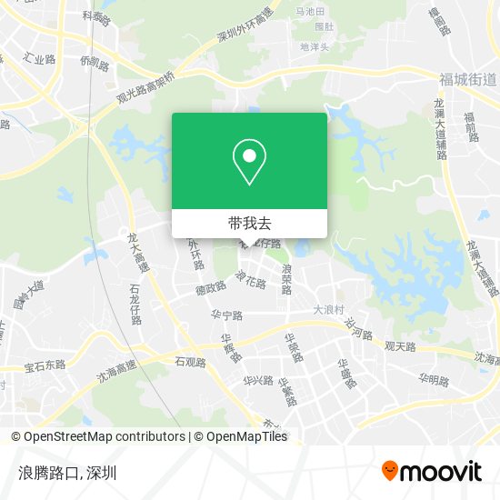 浪腾路口地图