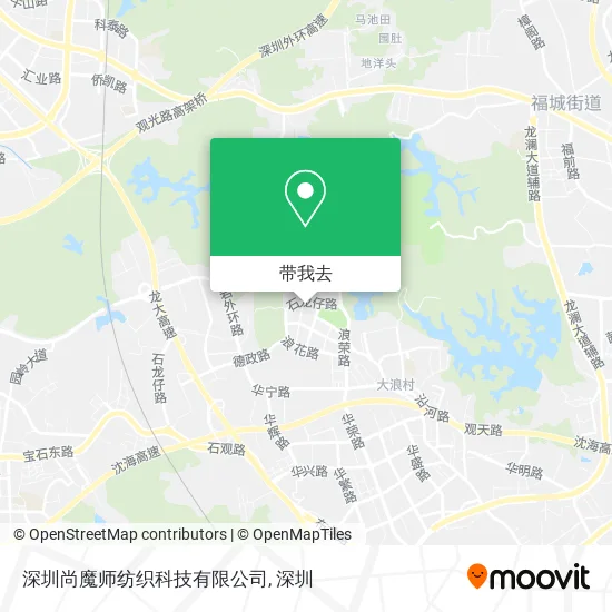 深圳尚魔师纺织科技有限公司地图