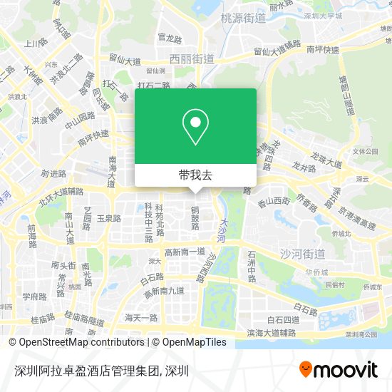 深圳阿拉卓盈酒店管理集团地图