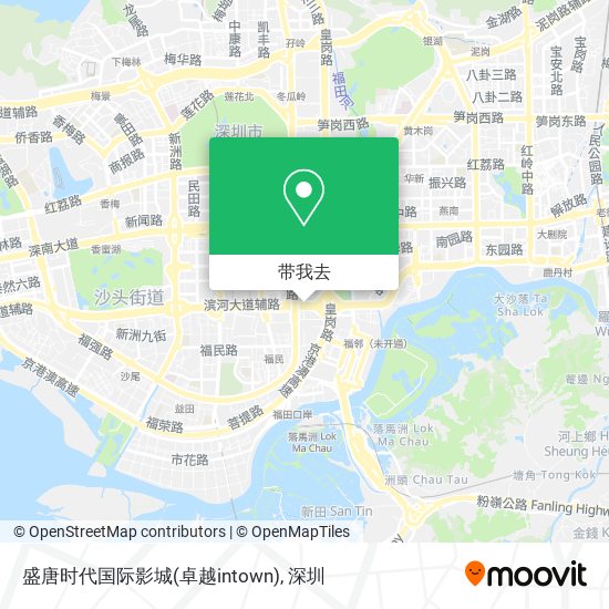 盛唐时代国际影城(卓越intown)地图