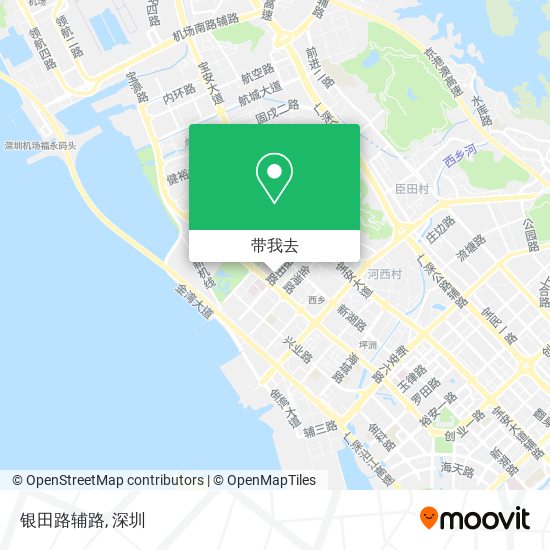 银田路辅路地图