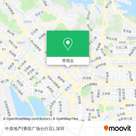 中原地产(香缤广场分行店)地图