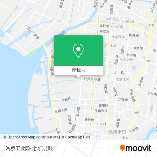 鸿桥工业园-北2门地图