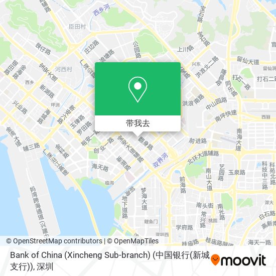 Bank of China (Xincheng Sub-branch) (中国银行(新城支行))地图