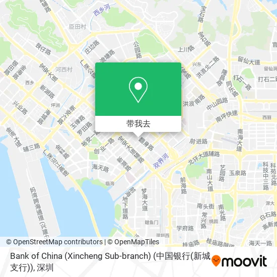 Bank of China (Xincheng Sub-branch) (中国银行(新城支行))地图