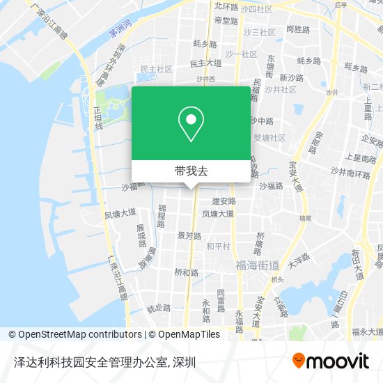 泽达利科技园安全管理办公室地图