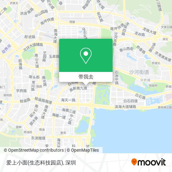 爱上小面(生态科技园店)地图