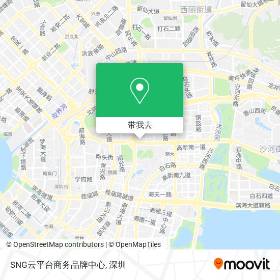 SNG云平台商务品牌中心地图