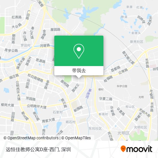 远恒佳教师公寓D座-西门地图