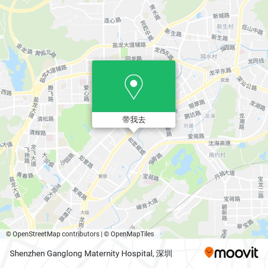 Shenzhen Ganglong Maternity Hospital地图